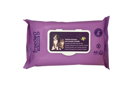 Picture of Freedog Lavender & Vanilla Cleansing Wipes for Dogs and Cats